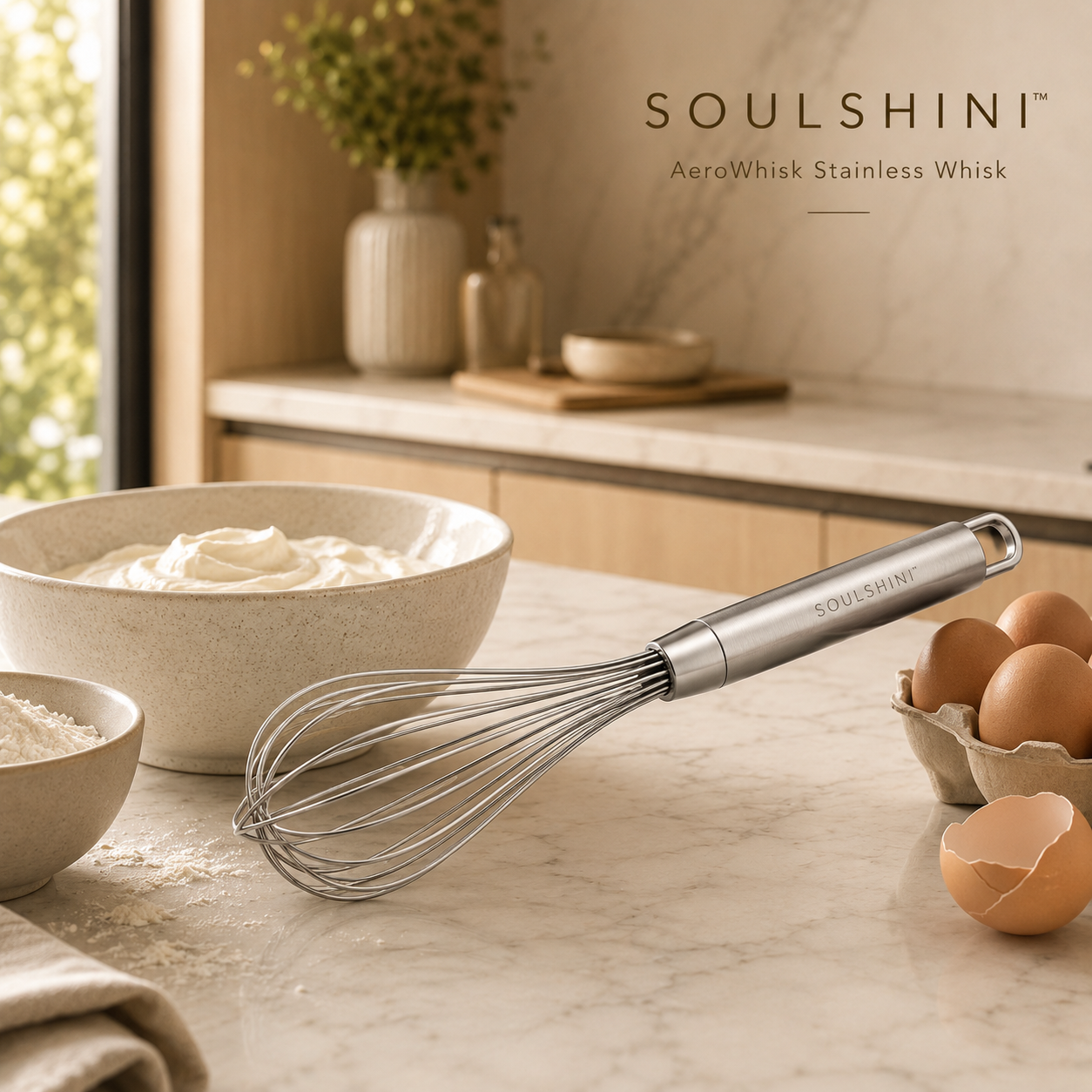 soulshini™ AeroWhisk Stainless Whisk
