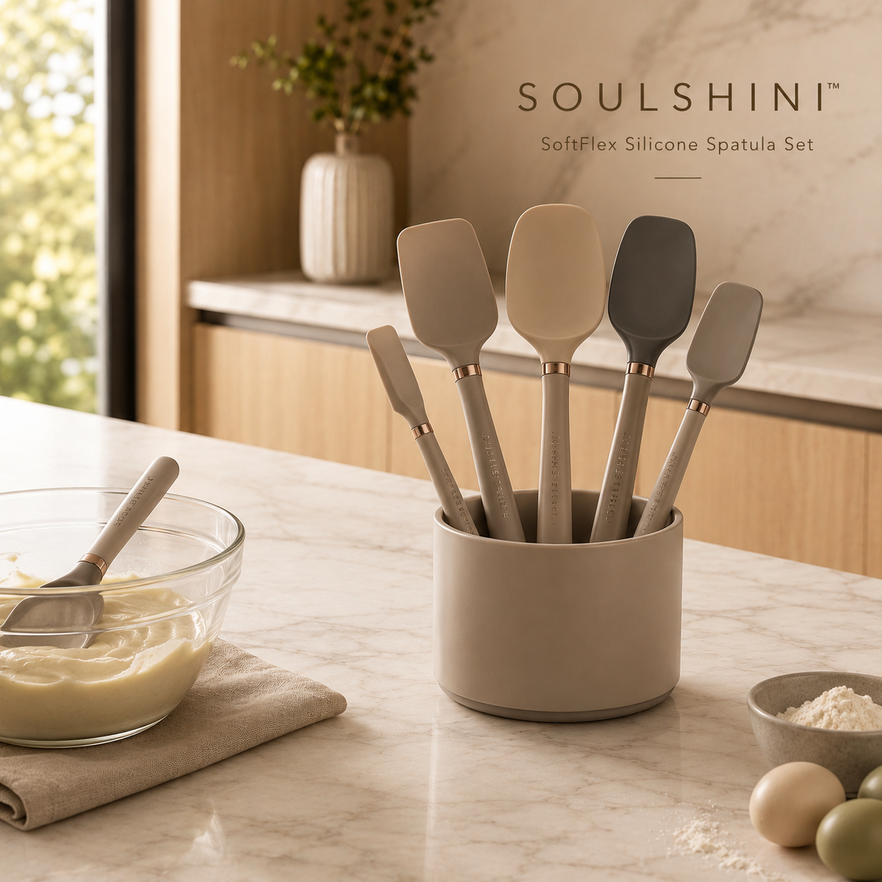 soulshini™ SoftFlex Silicone Spatula Set